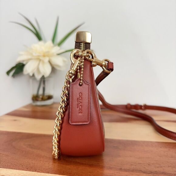 NWT Coach Teri Mini‎ Crossbody Bag In Signature Canvas With Sticker Print - Picture 5 of 10